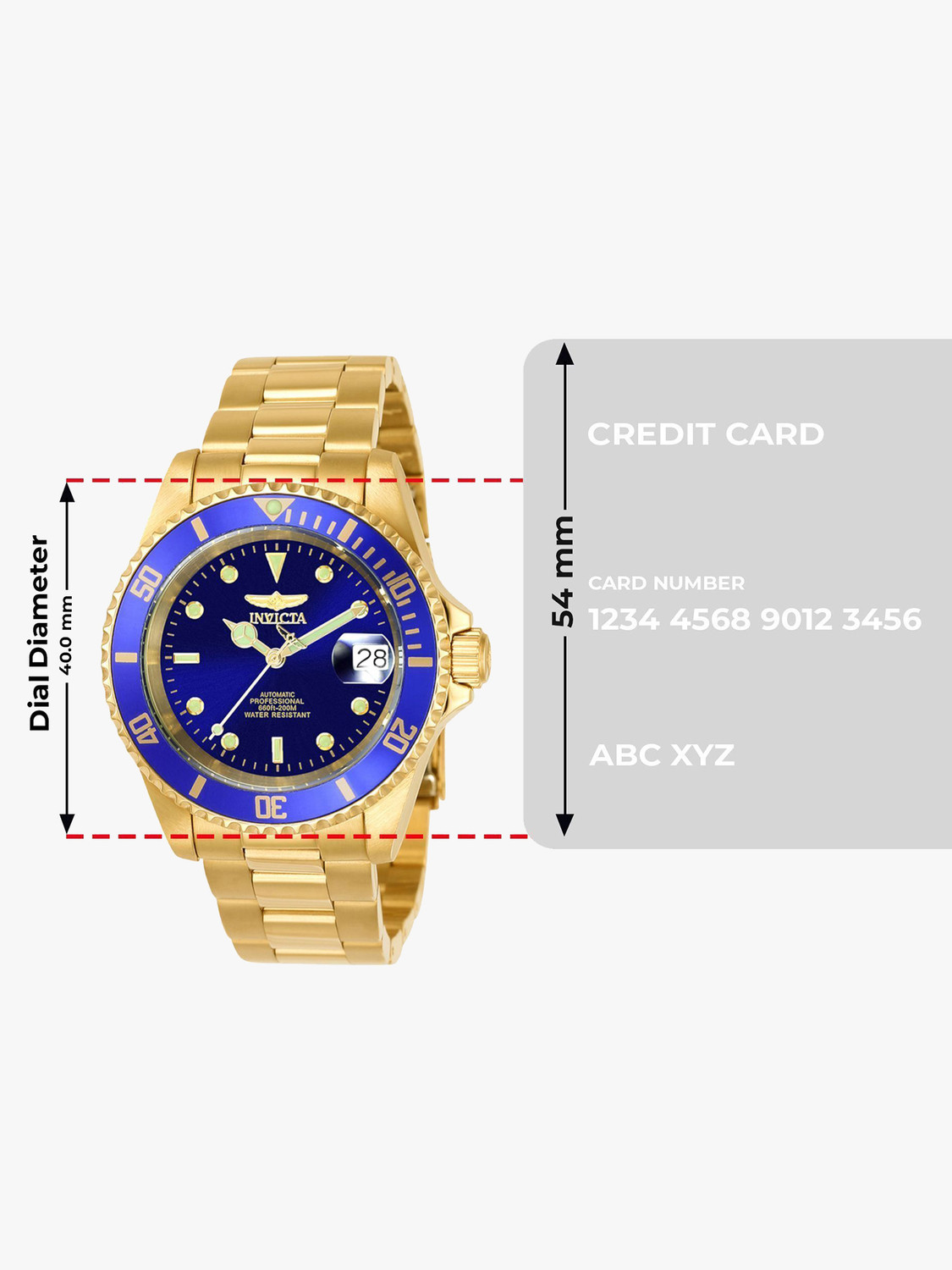 Image of INVICTA 8930OB Pro Diver Automatic Blue Dial Analog Watch - For Men