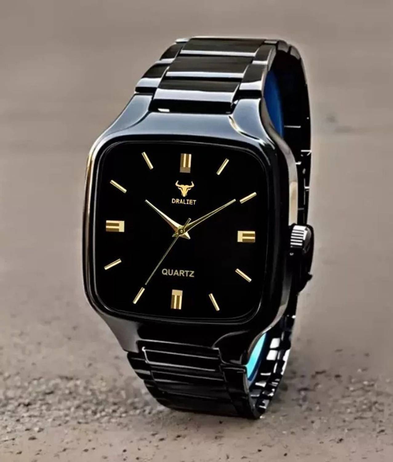 DRALIET RD-9102 Square Analog Quartz Watch - Image 1
