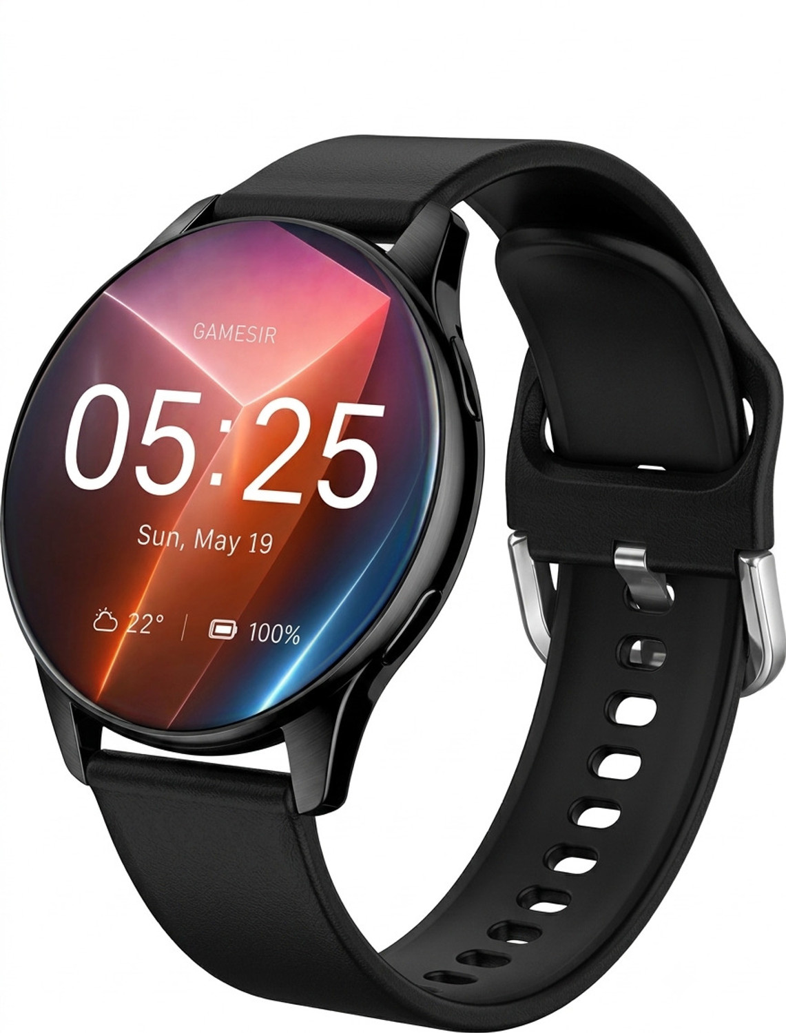 Image of ROXTO SMART ROUND BLACK SPORTS WATCH FOR MAN AND WOMEN ROUND BLACK SMART WATCH6 Digital Watch - For Men & Women