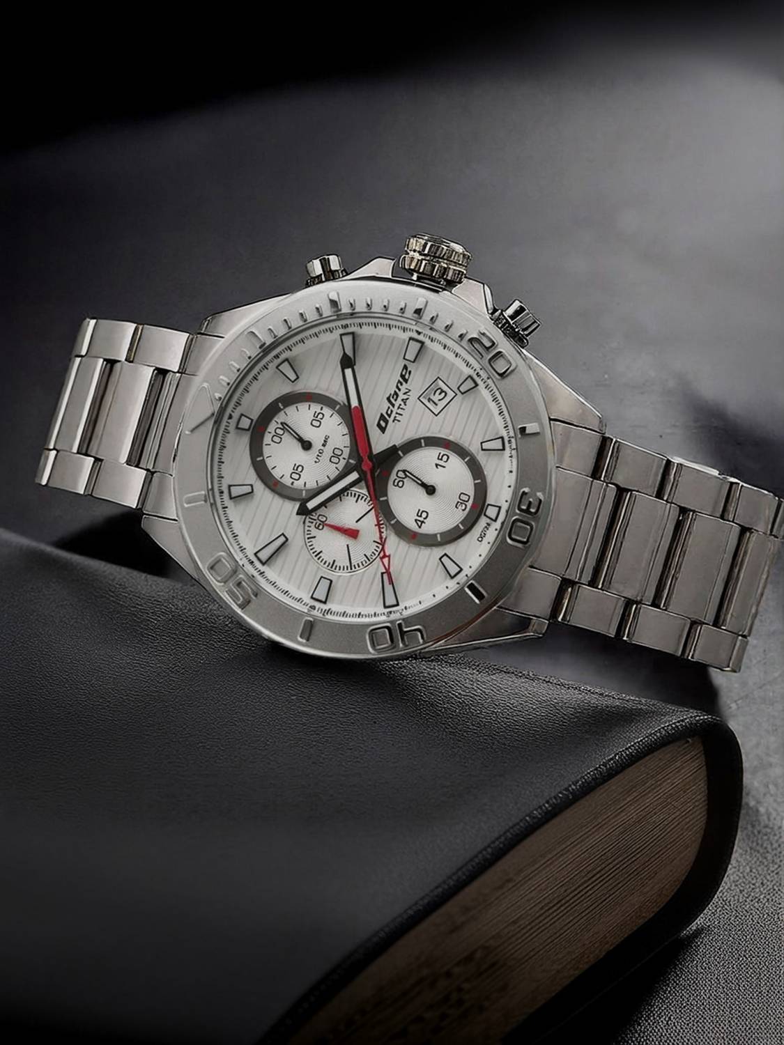 Titan Octane Chronograph Silver Dial Men's Watch - Image 2