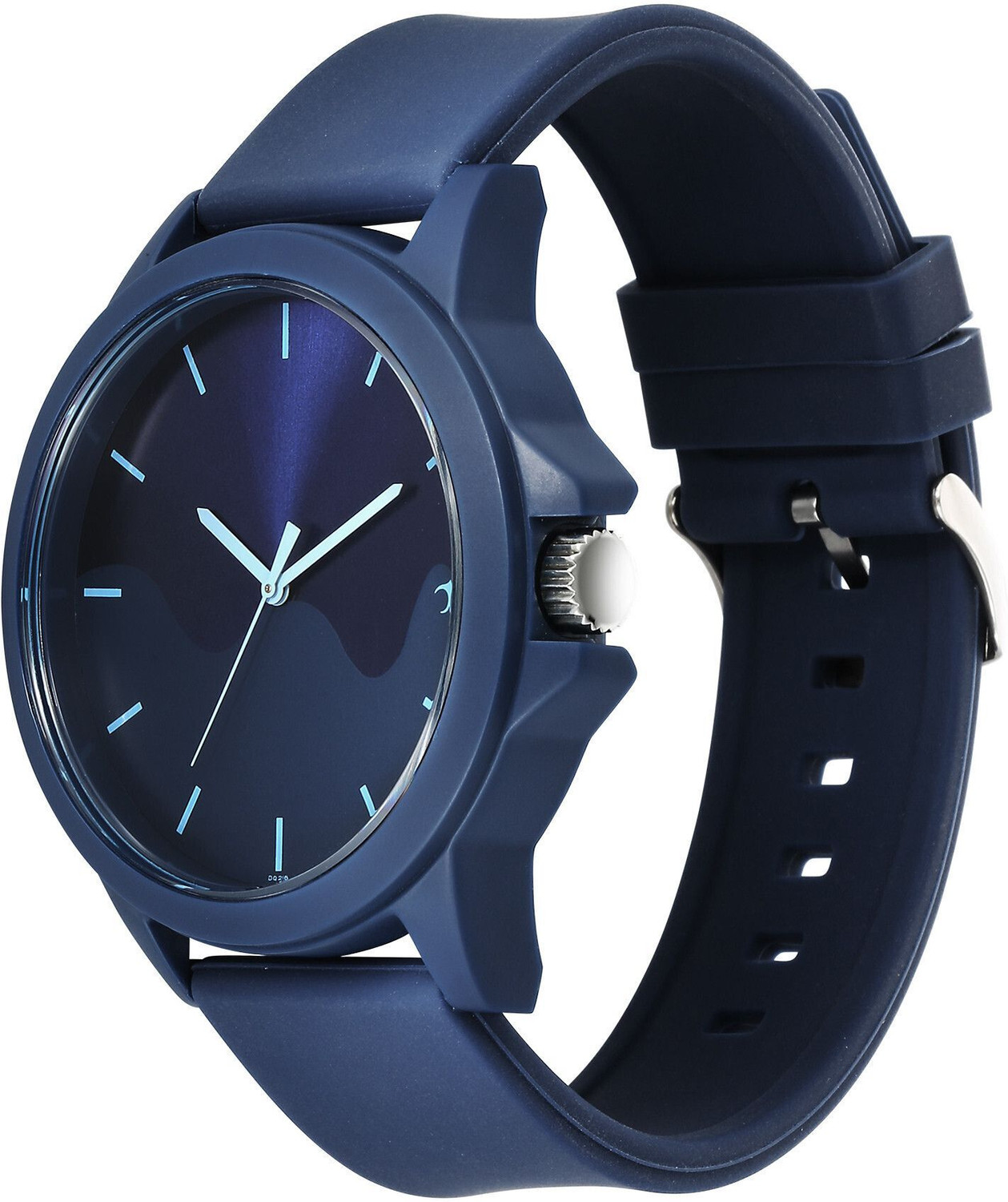 Image of Fastrack Fastrack Tees Midnight Blue Dial Blue Silicone Strap Analog Watch - For Men & Women