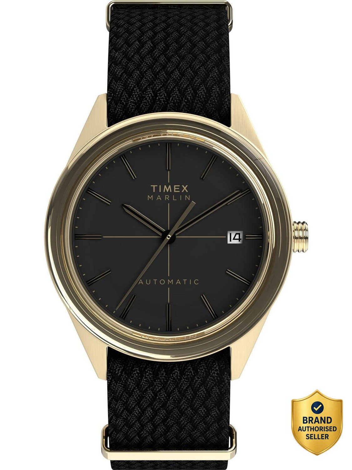 Image of TIMEX TW2Y24300UJ Marlin Round 38mm Black Dial Analog Watch - For Men