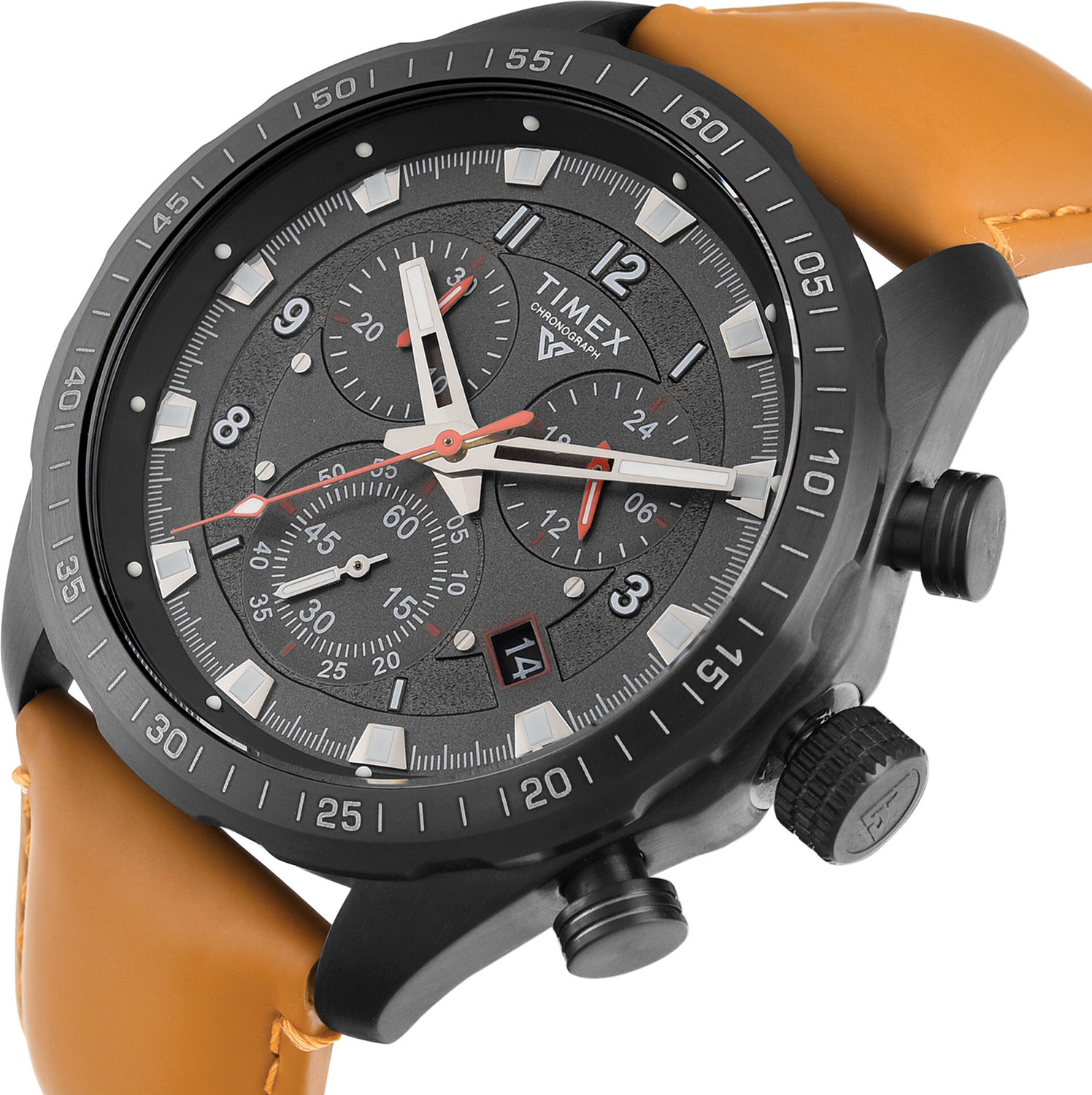 Image of TIMEX Vector Round 45mm Grey Dial Analog Watch - For Men TWEG26002