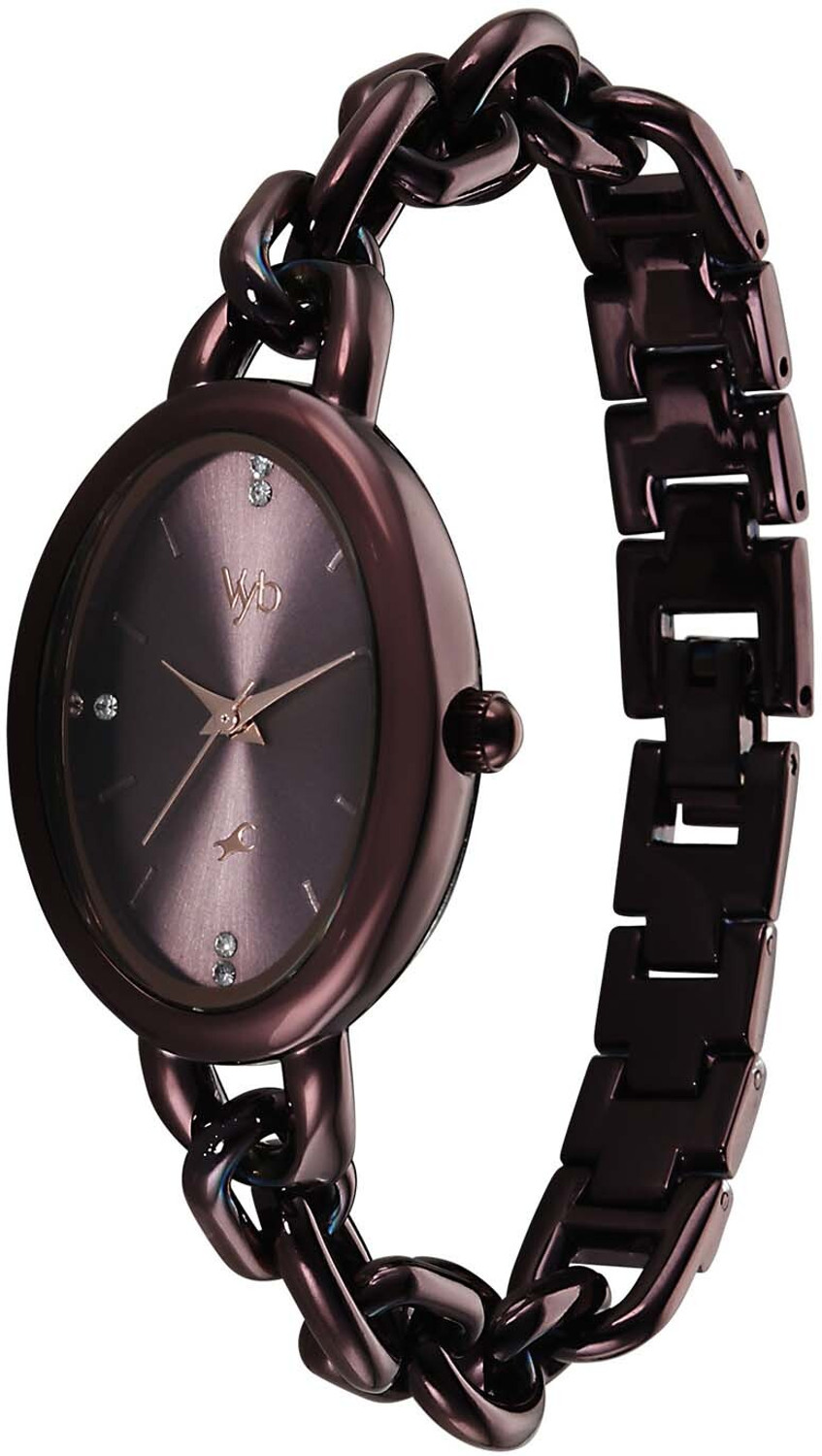 Image of Fastrack Fastrack Vyb Manifester Vyb Manifester Quartz ChocolateBrown Dial Chocolate Brown Alloy Strap Analog Watch - For Women