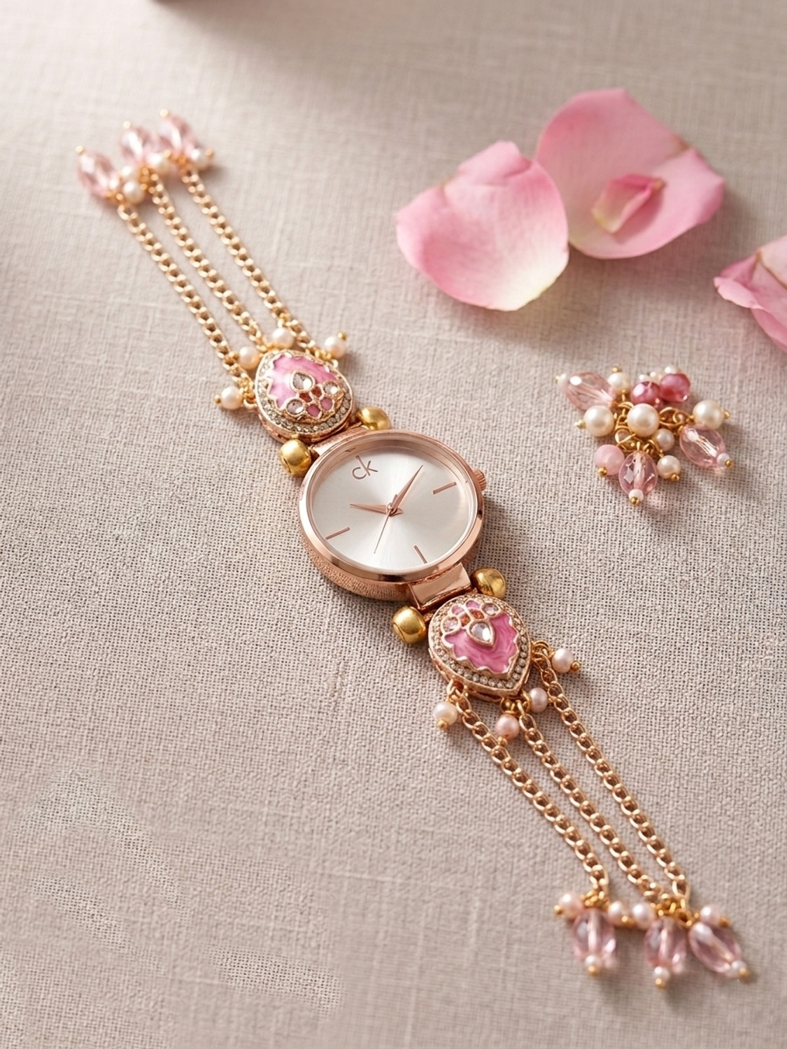 Image of NAYROS For Women Meenakari Bracelet Watch Analog Watch - For Women