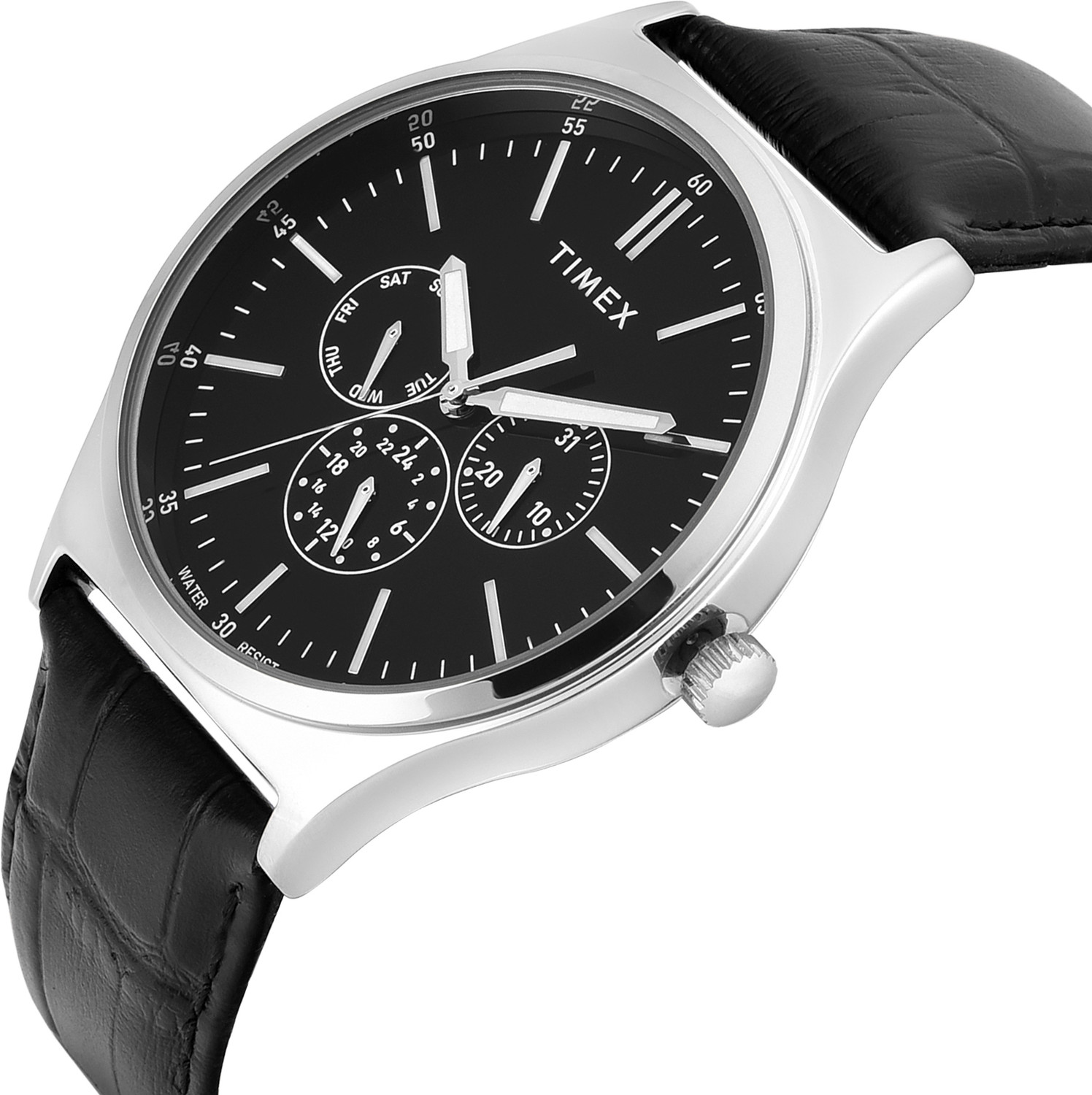 Image of TIMEX Multifunction Black Dial Analog Watch - For Men