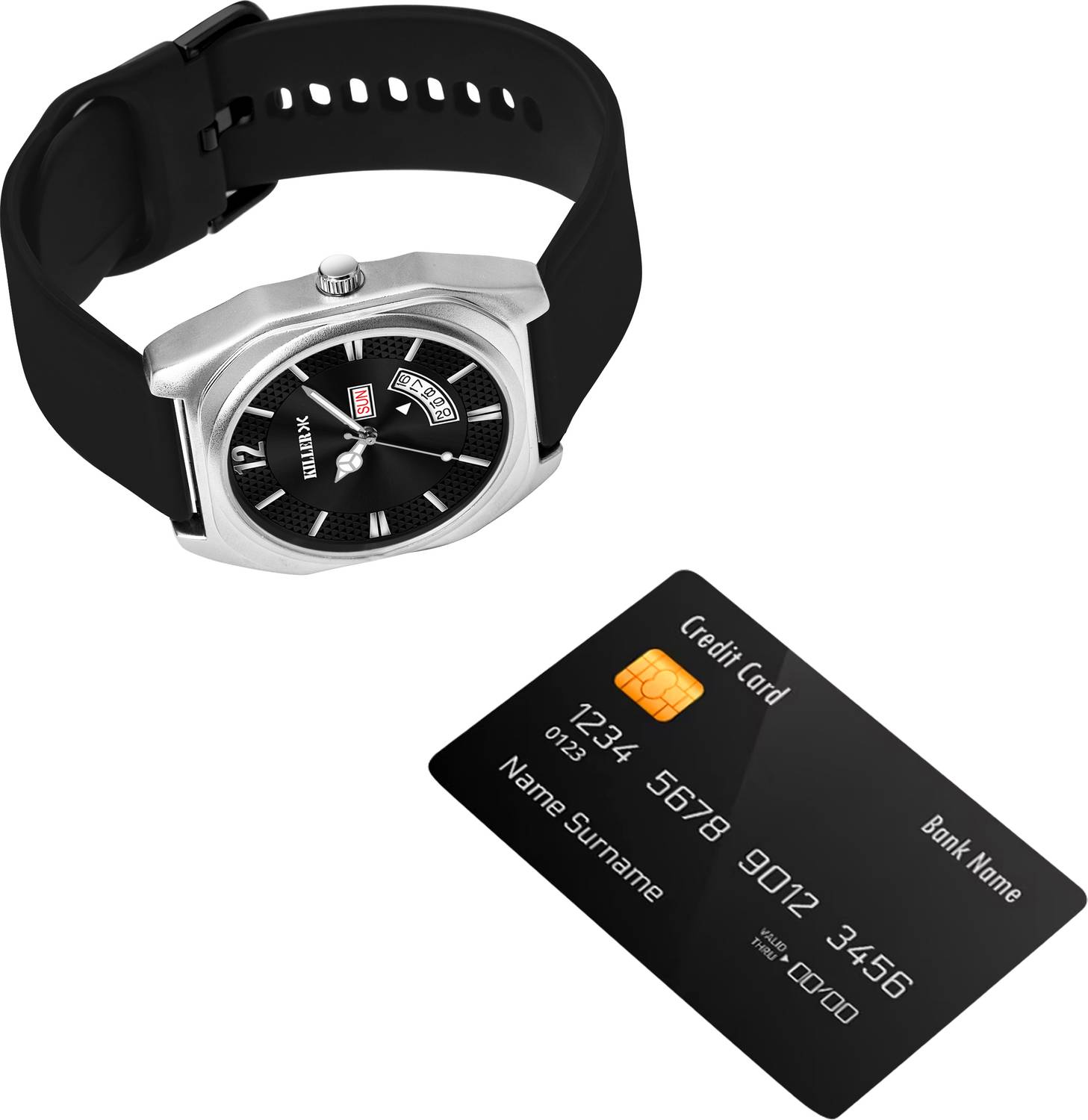KILLER KL-9201-BLACK Men's Analog Watch - Image 2