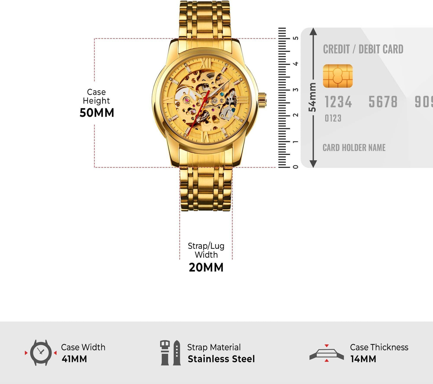 Image of SKMEI 9222 GDGD Skmei Analog Watch - For Men