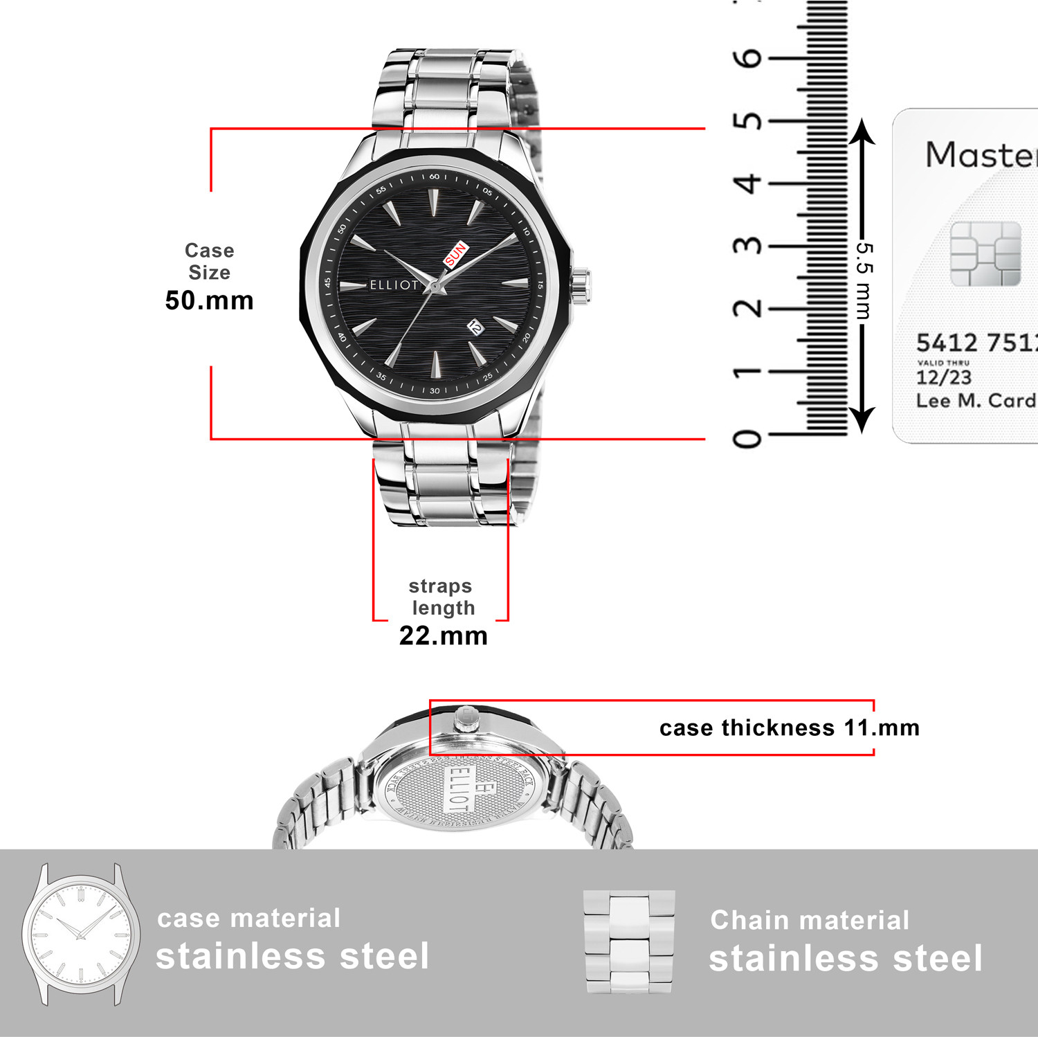 Image of Elliot ELITE-XXII Analog Watch - For Men EWTM-ELITE-XXII-070702