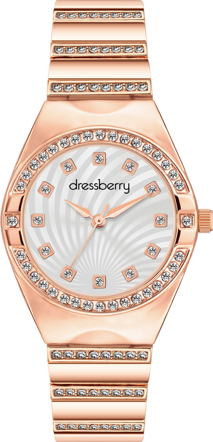 Image of Dressberry Elegant Raksha Bandhan Rose Gold Watch & Bracelet Analog Watch - For Women