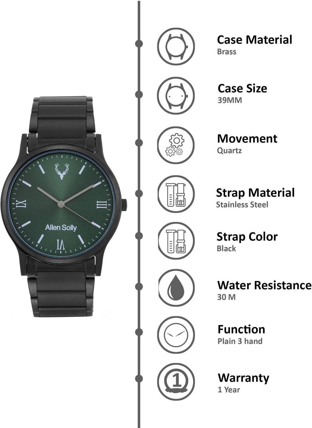 Allen Solly Men's Analog Watch - Image 3