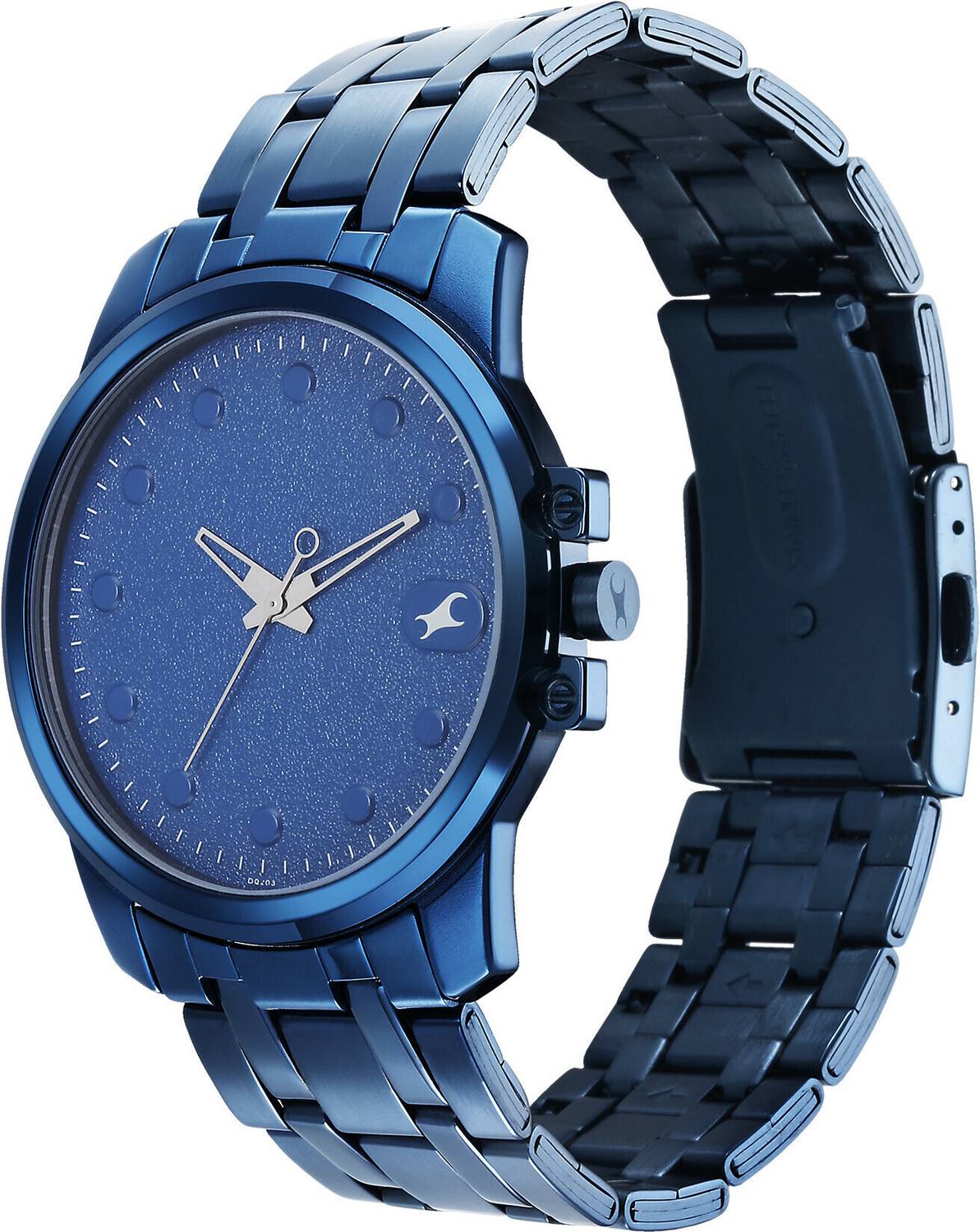 Fastrack Pulse Blue Dial Blue Stainless Steel Watch - Men - Image 3
