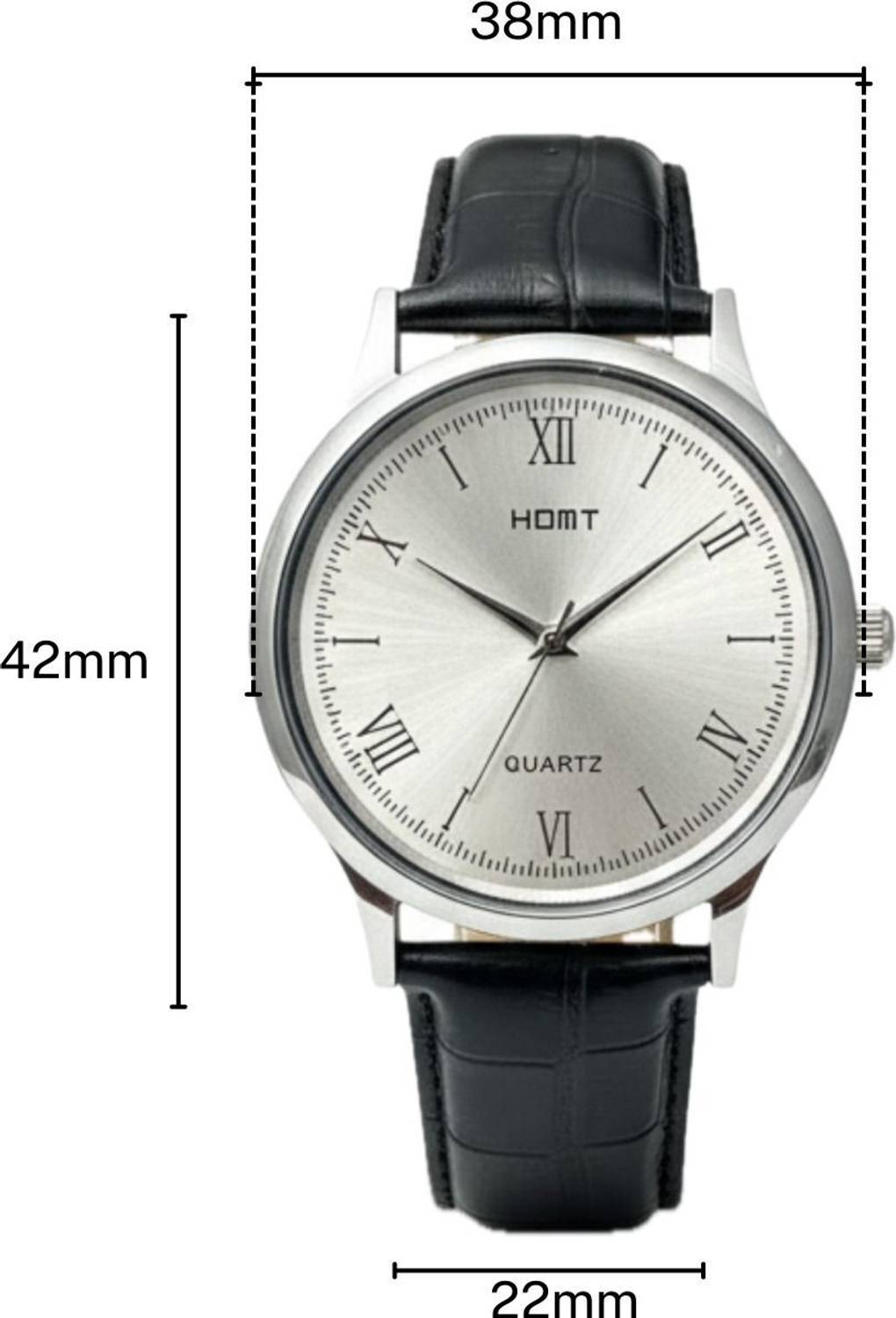 homt Silver Dial Analog Watch for Men T0043SL01 38mm - Image 3