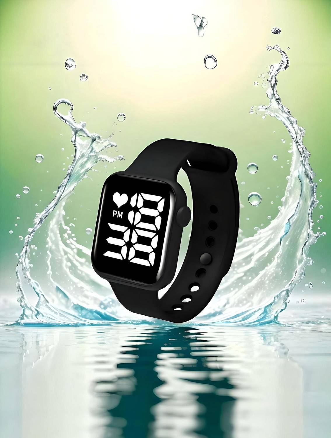 asep LED Digital Square Unique Goog Gift For Kids Led Band Styl Digial Watch Luxurious Waterproof LED Digital Watch For Boys and Girls Digital Watch - For Boys & Girls