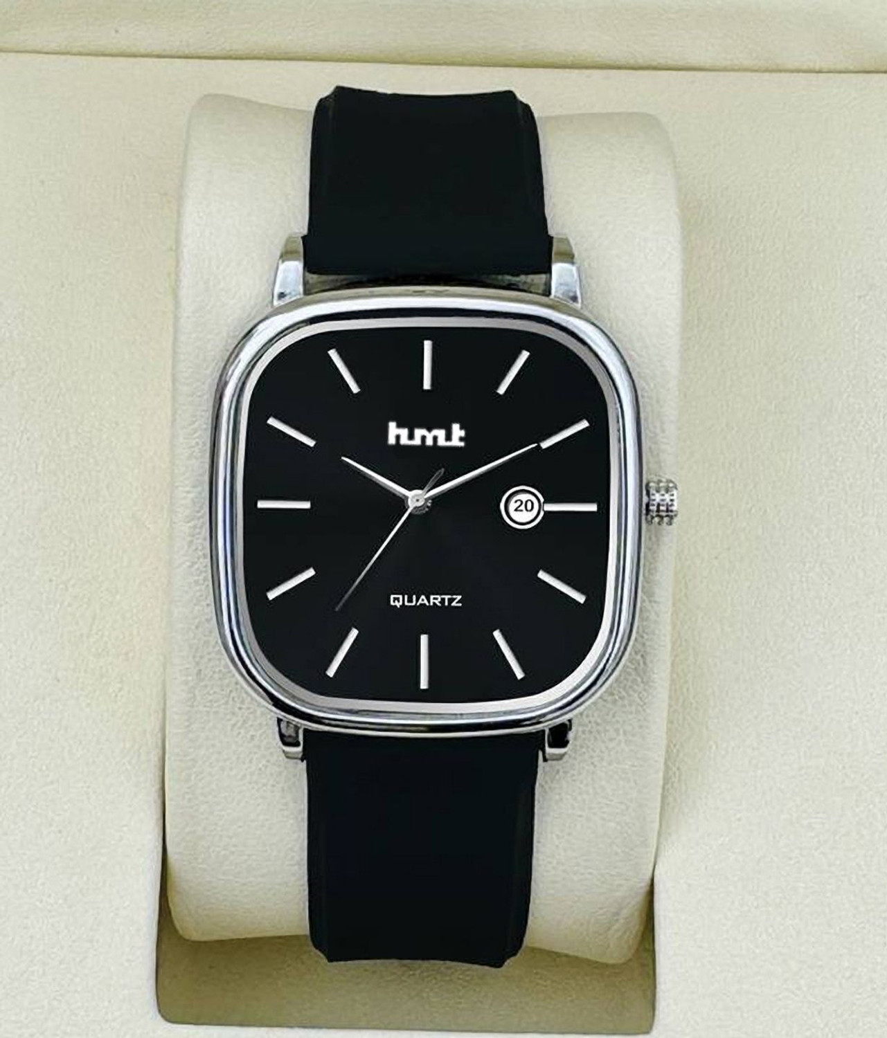 Image of HMT DLX Black-PVC-406-2 Analog Watch - For Men & Women
