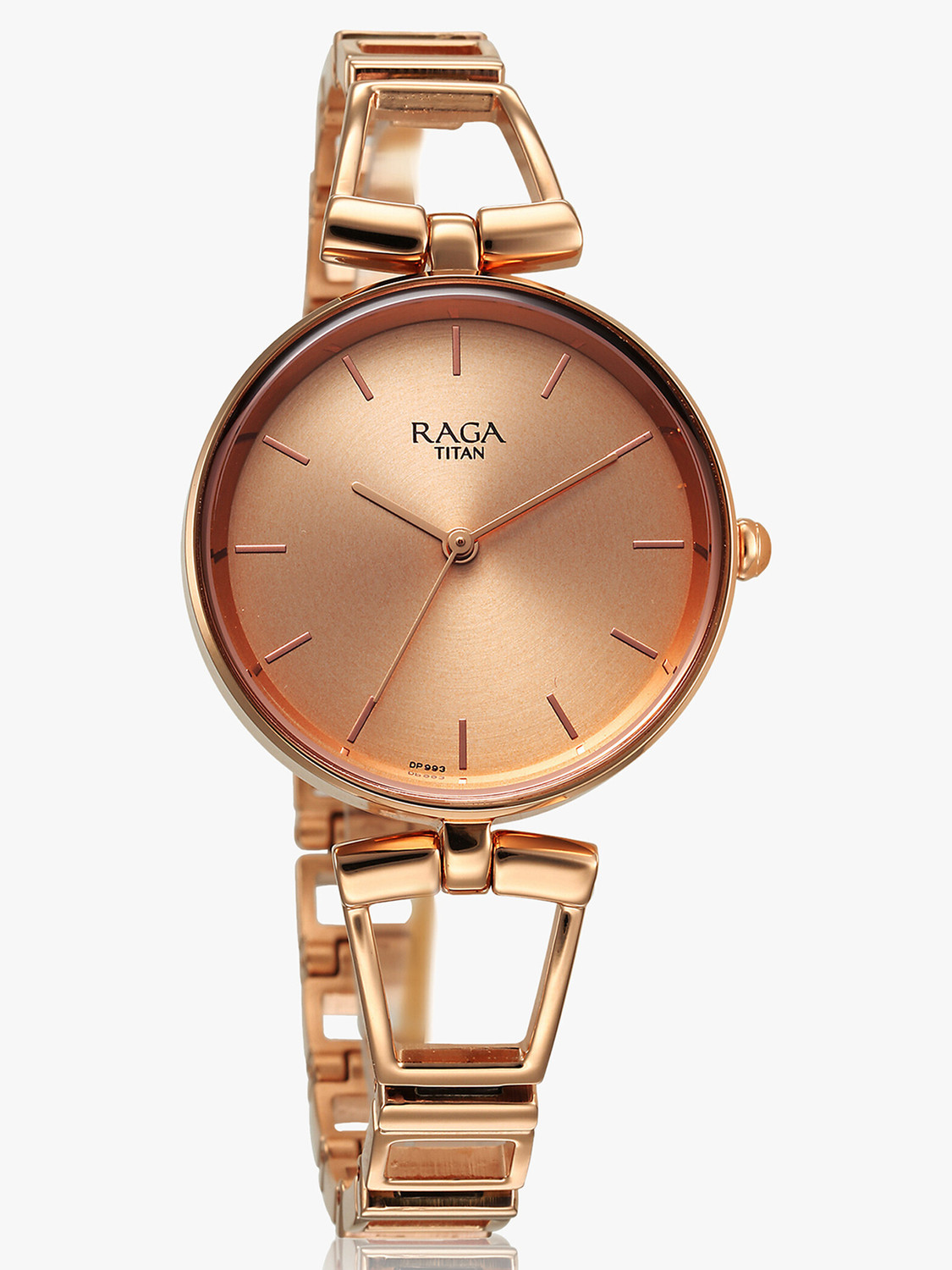 Image of Titan Titan Raga Ascend Rose Gold Dial Rose Gold MetalStrap Analog Watch - For Women