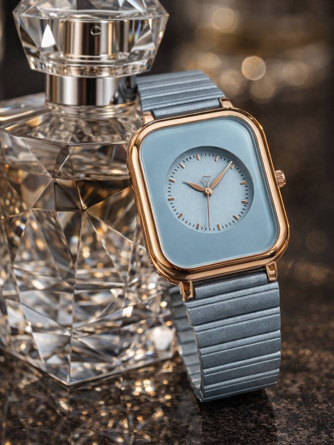 PONIGER DRW0043 Women's Square Dial Watch - Image 1