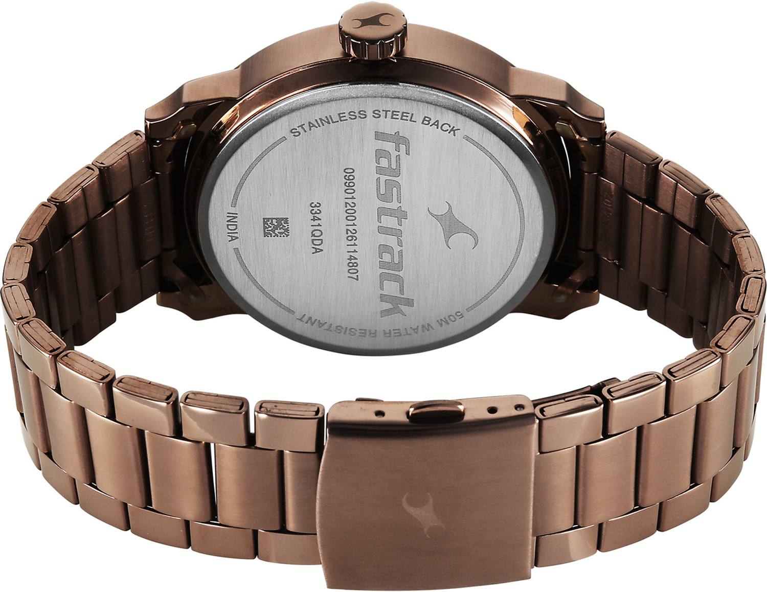 Image of Fastrack Fastrack Pulse IV Quartz Brown Dial Brown Stainless Steel Strap Analog Watch - For Men