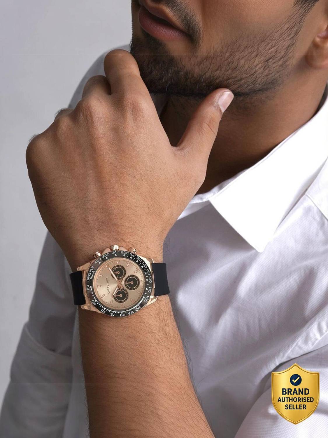 Joker & Witch Jesko 40mm Rosegold Dial Black Watch