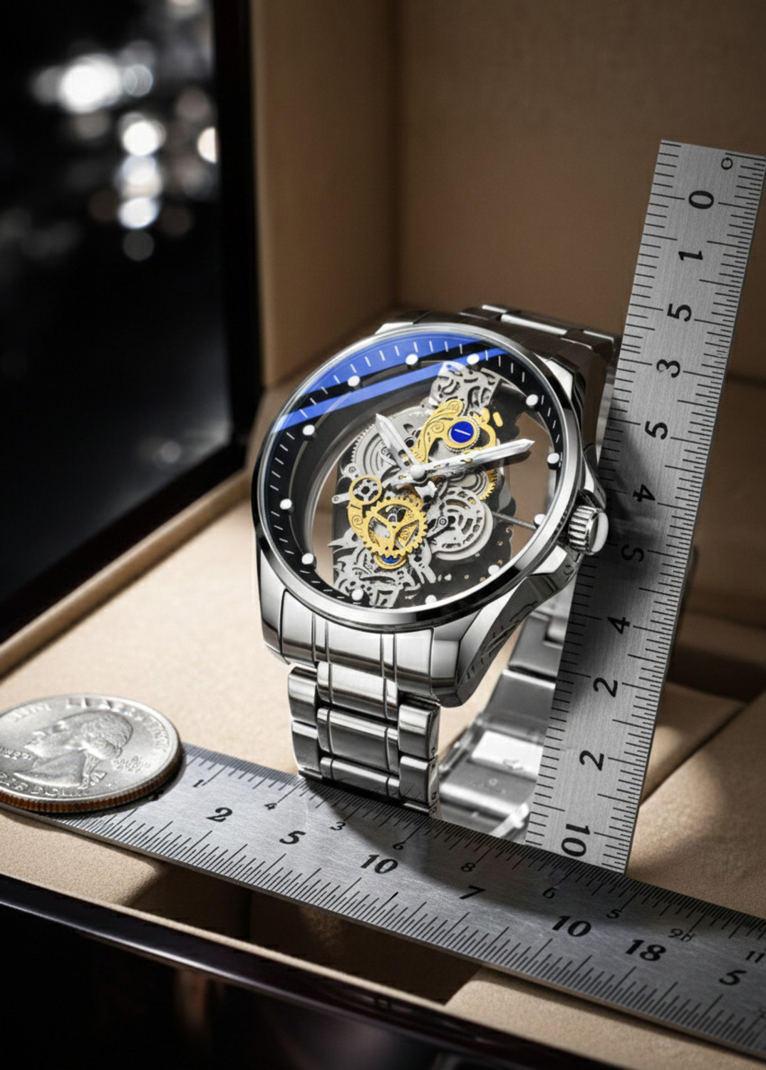 Image of YARA 655520 Analog Watch - For Men Code -VX1 Trend Skeleton