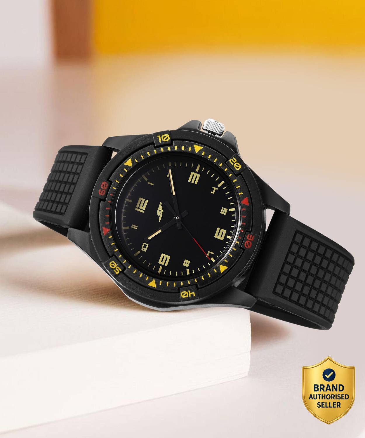 SONATA Sporty Analog Black Dial Watch - For Men - Image 1