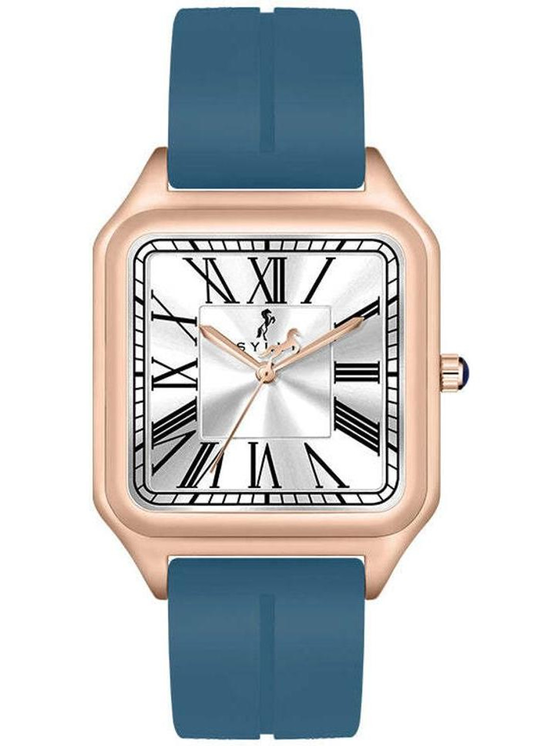 Sylvi Opus Sky Blue Silicone Strap Watch for Men SY-1037-OPUS-SILICONE Analog Watch  - For Men