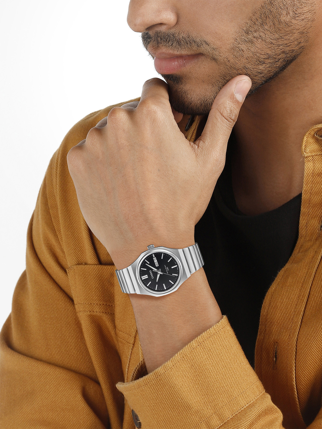 Image of CASIO MTP-E735D-1AVDF ENTICER MEN Analog Watch - For Men