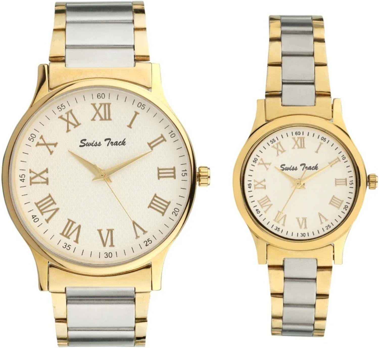 Image of swiss track Bandhan New Two Tone Couple New Couple Analog Watch - For Couple