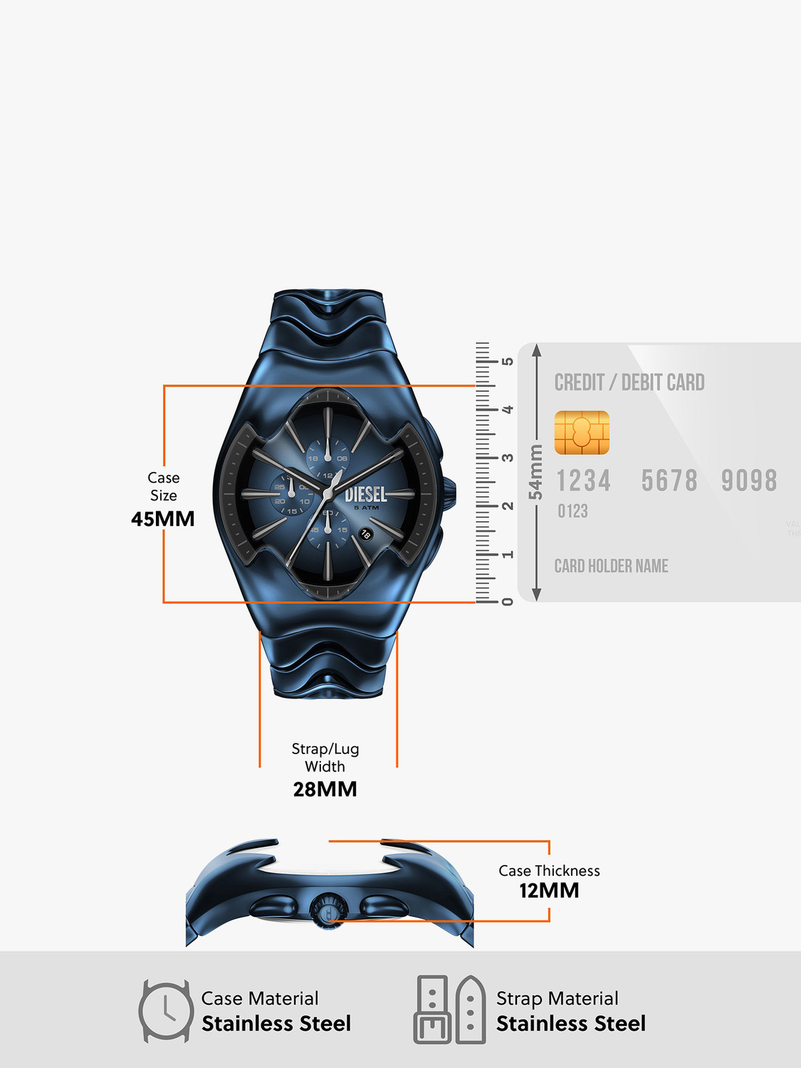 Image of DIESEL Mercurial Mercurial Analog Watch - For Men