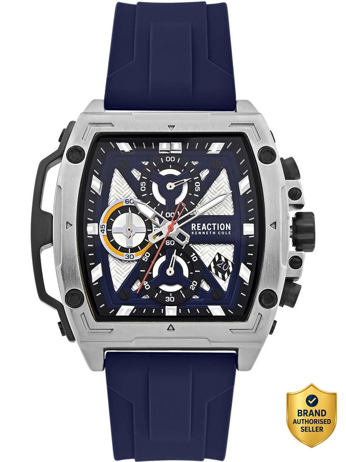 Image of Kenneth Cole Reaction Chronograph Blue Dial Watch For Men's -KRWGO0071201 Analog Watch - For Men