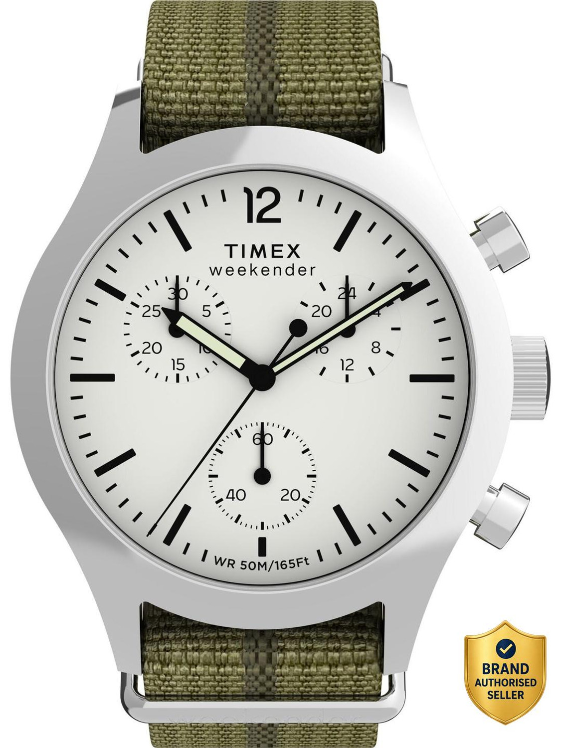 Image of TIMEX Weekender Main Line Chronograph White Dial Analog Watch - For Men