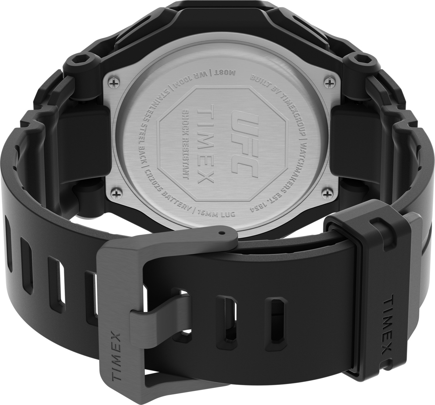 Image of TIMEX UFC Octagonal 45mm Black Dial Analog-Digital Watch - For Men