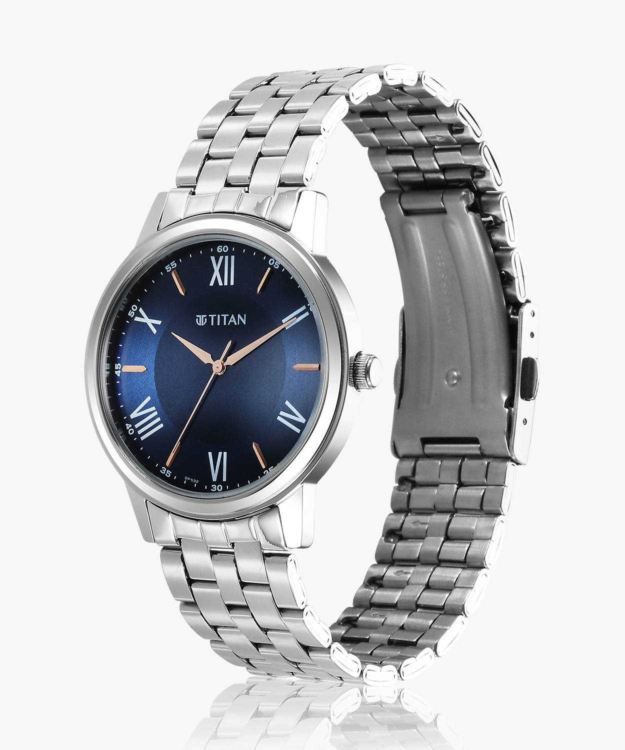 Titan Karishma Blue Dial Silver Stainless Steel Strap Analog Watch - Image 5