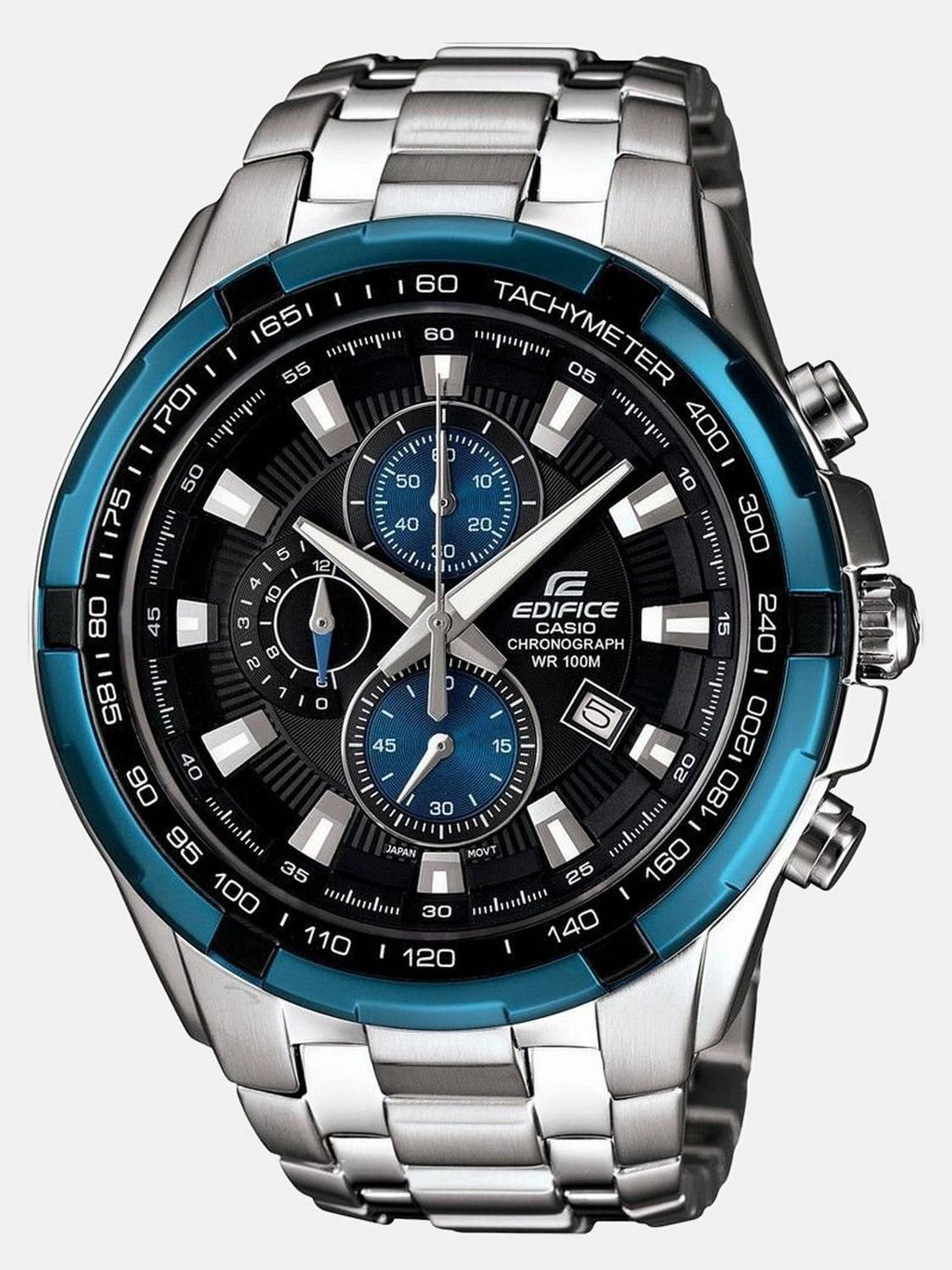 CASIO Edifice EF-539D-1A2VDF Black Dial Silver Stainless Steel Watch - Image 2