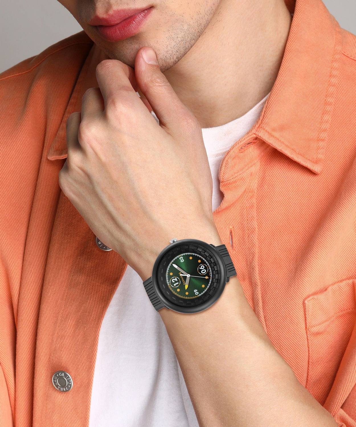 SONATA 77121PP01W F1 Analog Watch - Men - Image 5