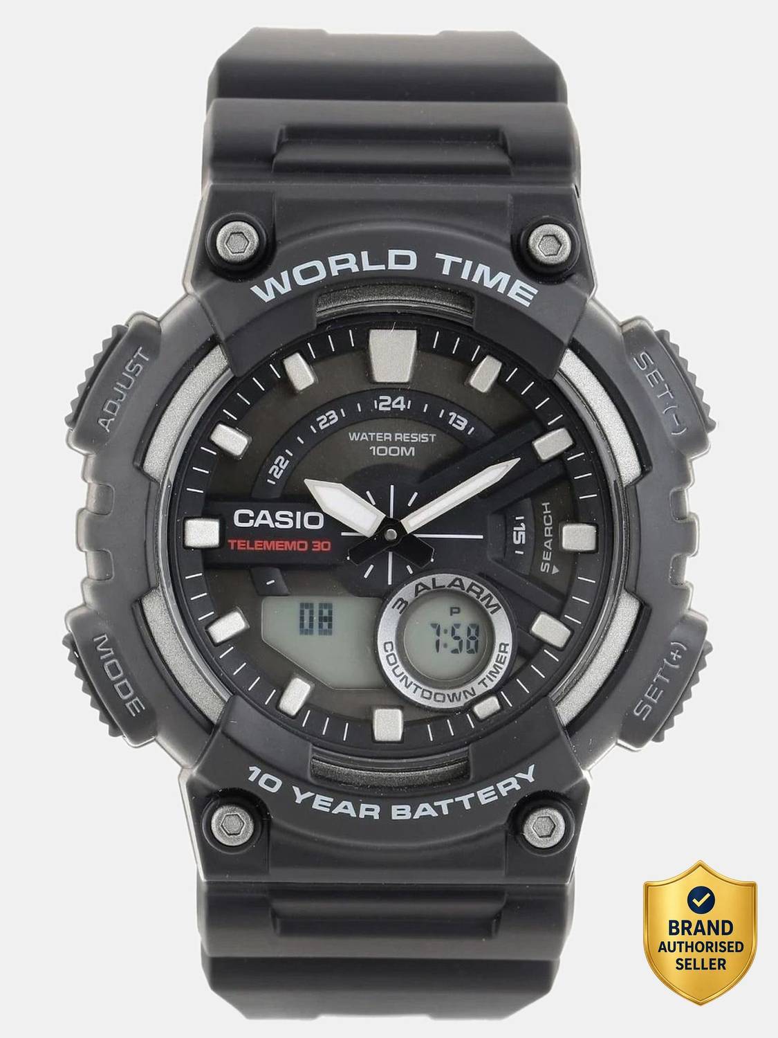 CASIO Youth Combination ( AEQ-110W-1AVDF ) Analog-Digital Watch ... more