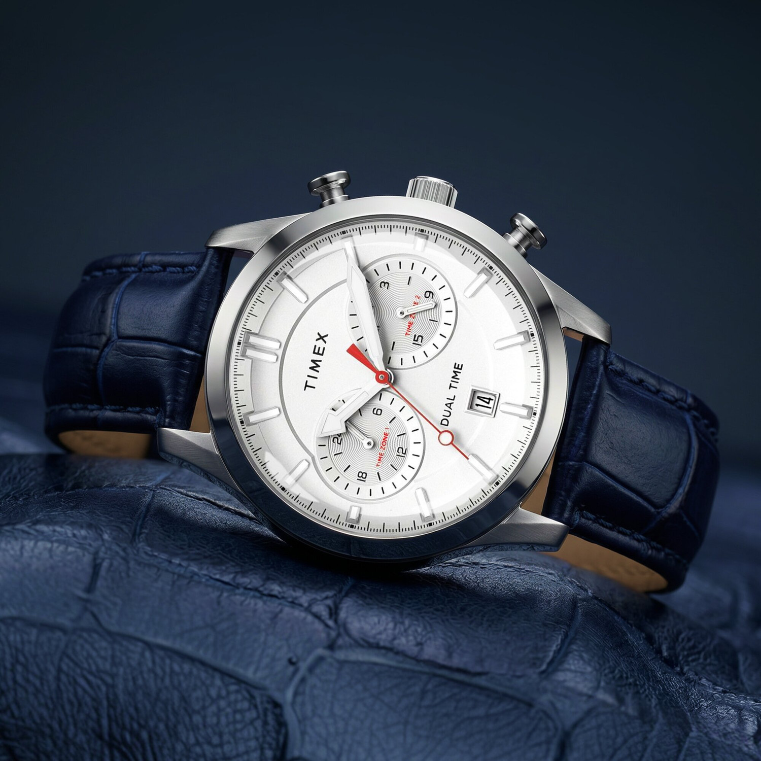 Image of TIMEX Dual time with Date, Silver Dial Analog Watch - For Men