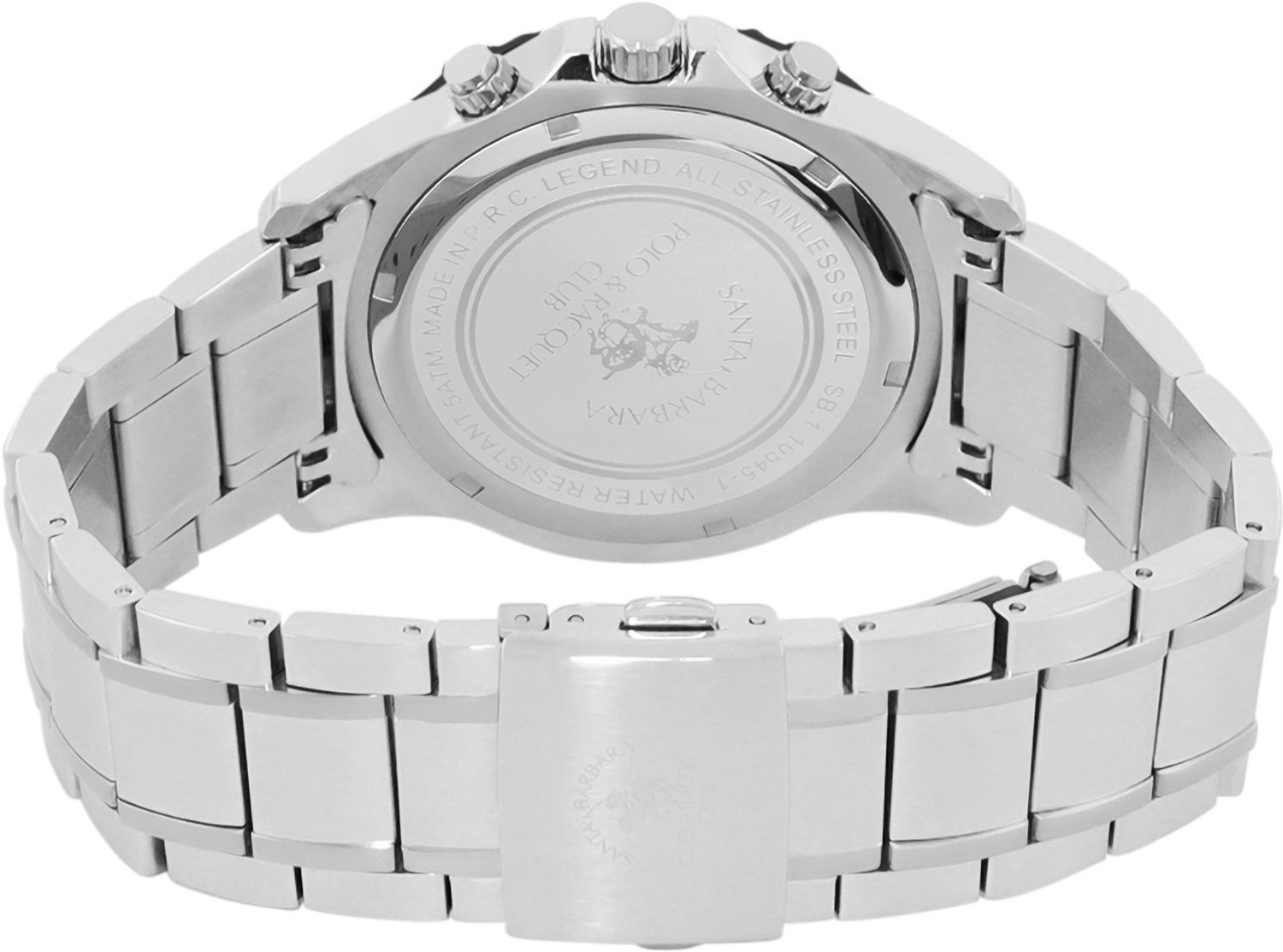 Image of Santa Barbara Polo & Racquet Club SB.1.10545-1 Chronograph Black Dial Quartz Analog Watch - For Men