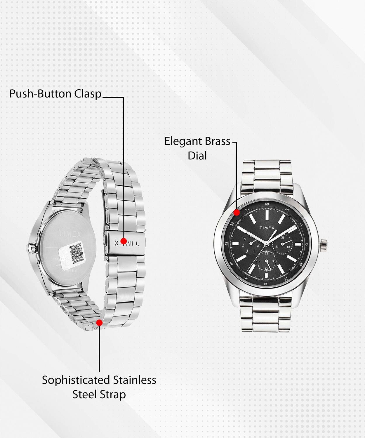 TIMEX Black Dial Analog Watch - Men - Image 3