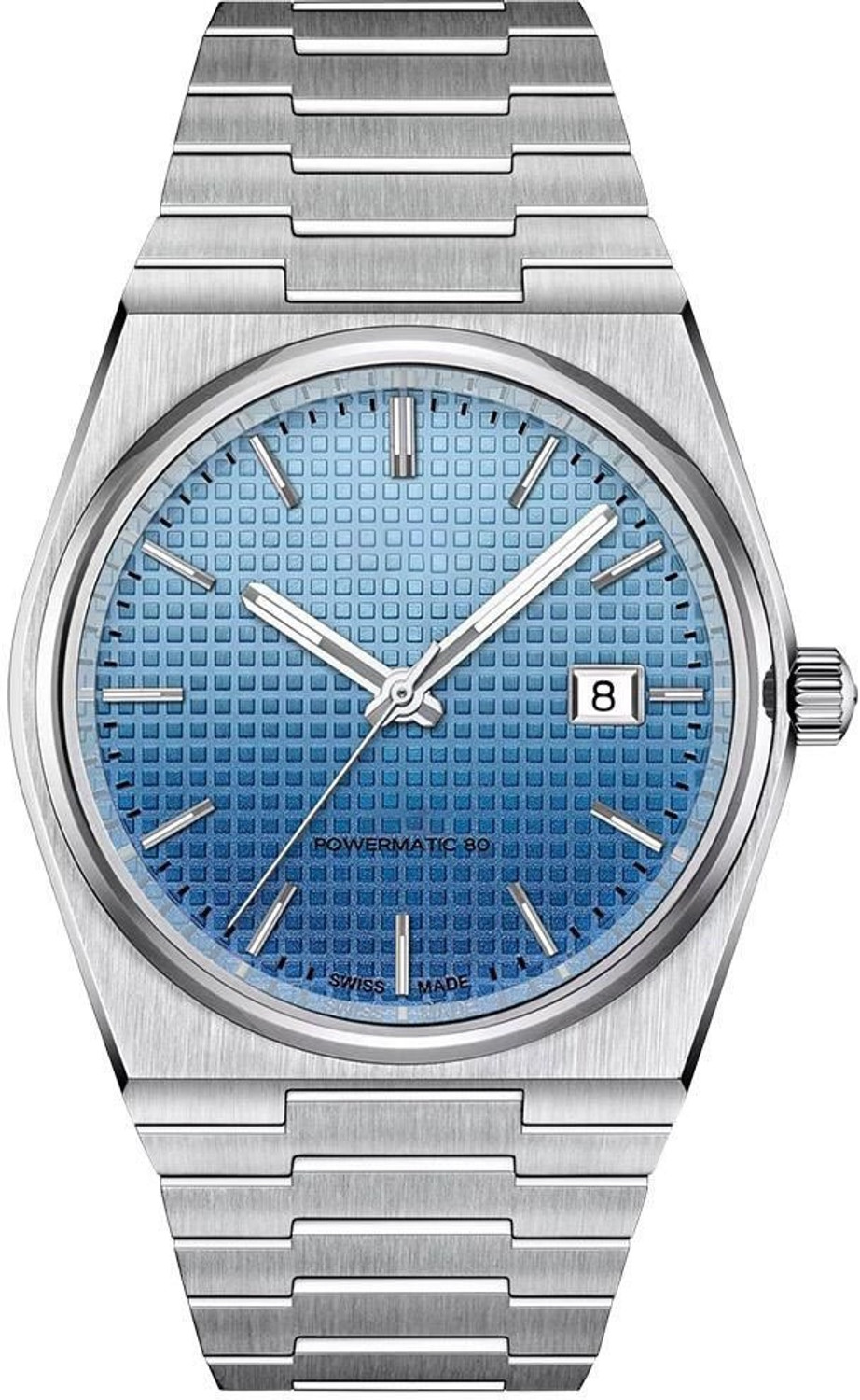 Image of paltinum Analog watch Blue Textured Dial & Date Display Analog Watch - For Men