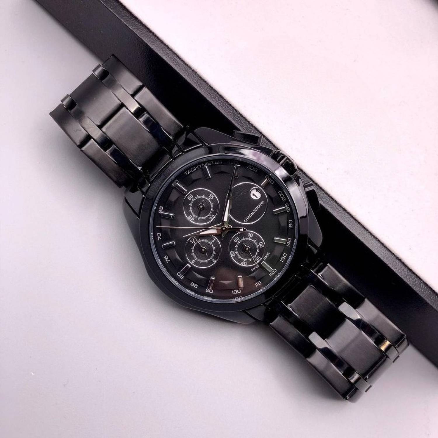 Lucifer T SHORT FULL BLACK MEN WATCH - Image 4