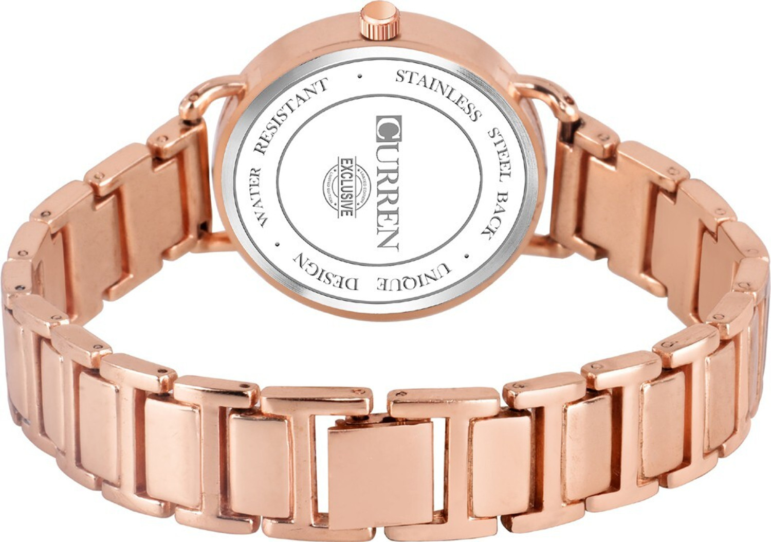 Image of Curren 3853 Fashion Casual Stainless Steel Watches Quartz Wristwatch Ladies Gifts Analog Watch - For Women