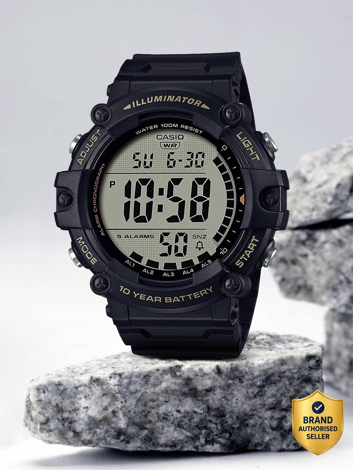 CASIO YOUTH Digital Watch  - For Men D275 (AE-1500WHX-1AVDF)