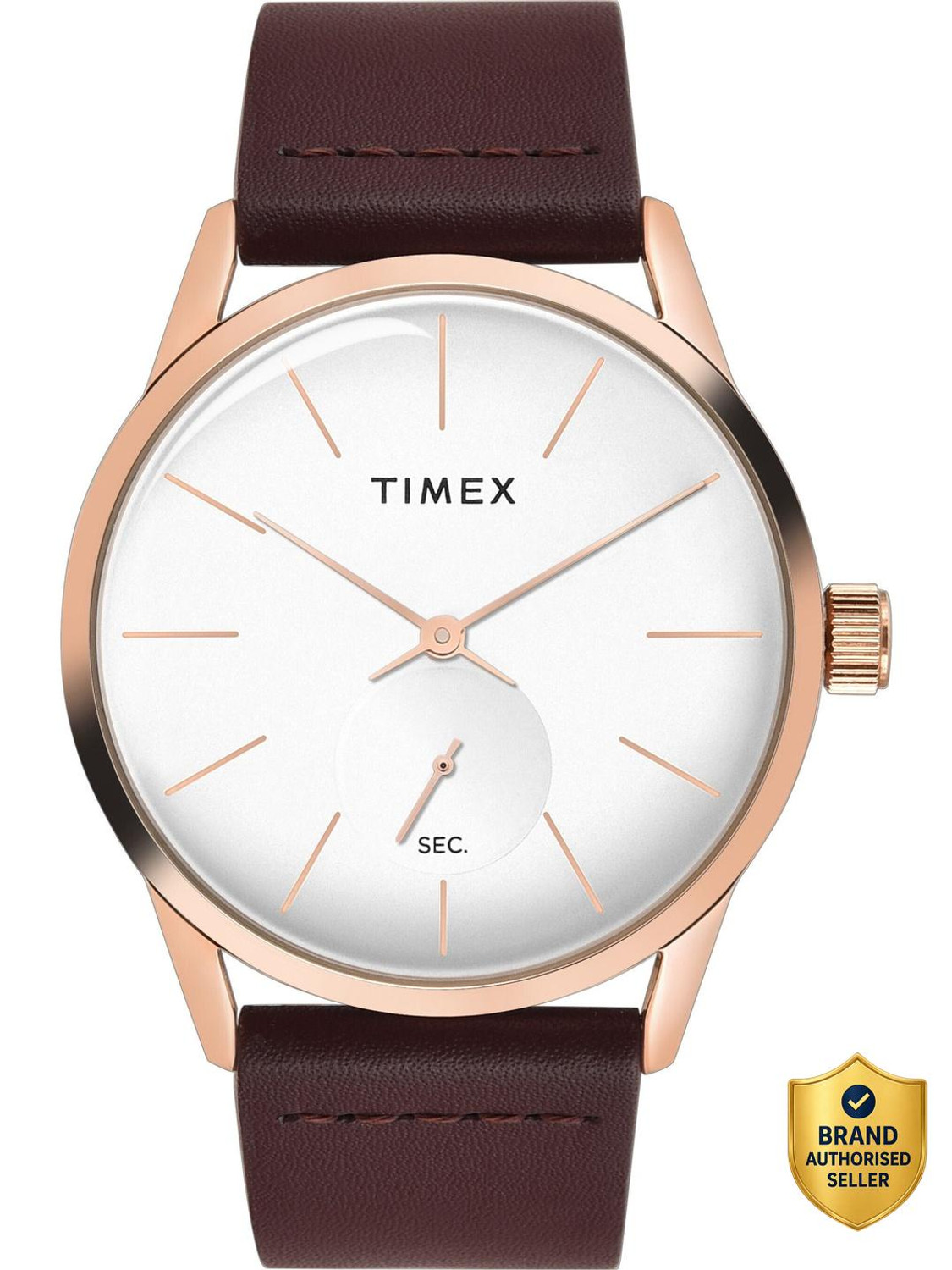 Image of TIMEX TWEG25505 Trendline Round 41mm Silver Dial Analog Watch - For Men