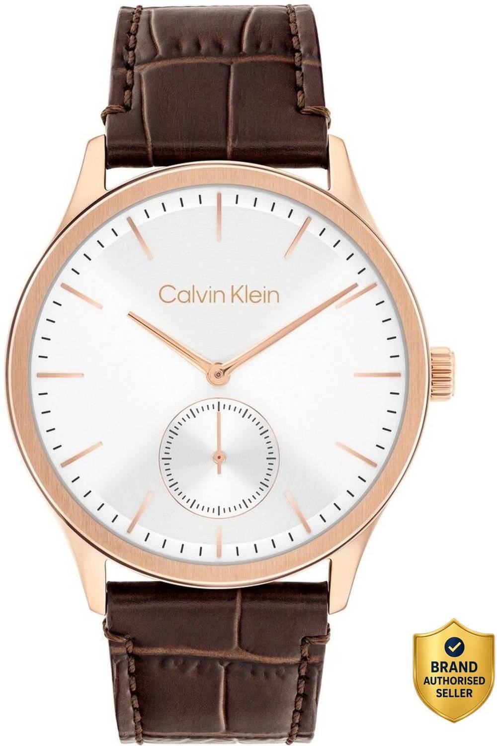 Calvin Klein Men's Tailored Quartz Silver Dial Watch 25200553 - Image 1