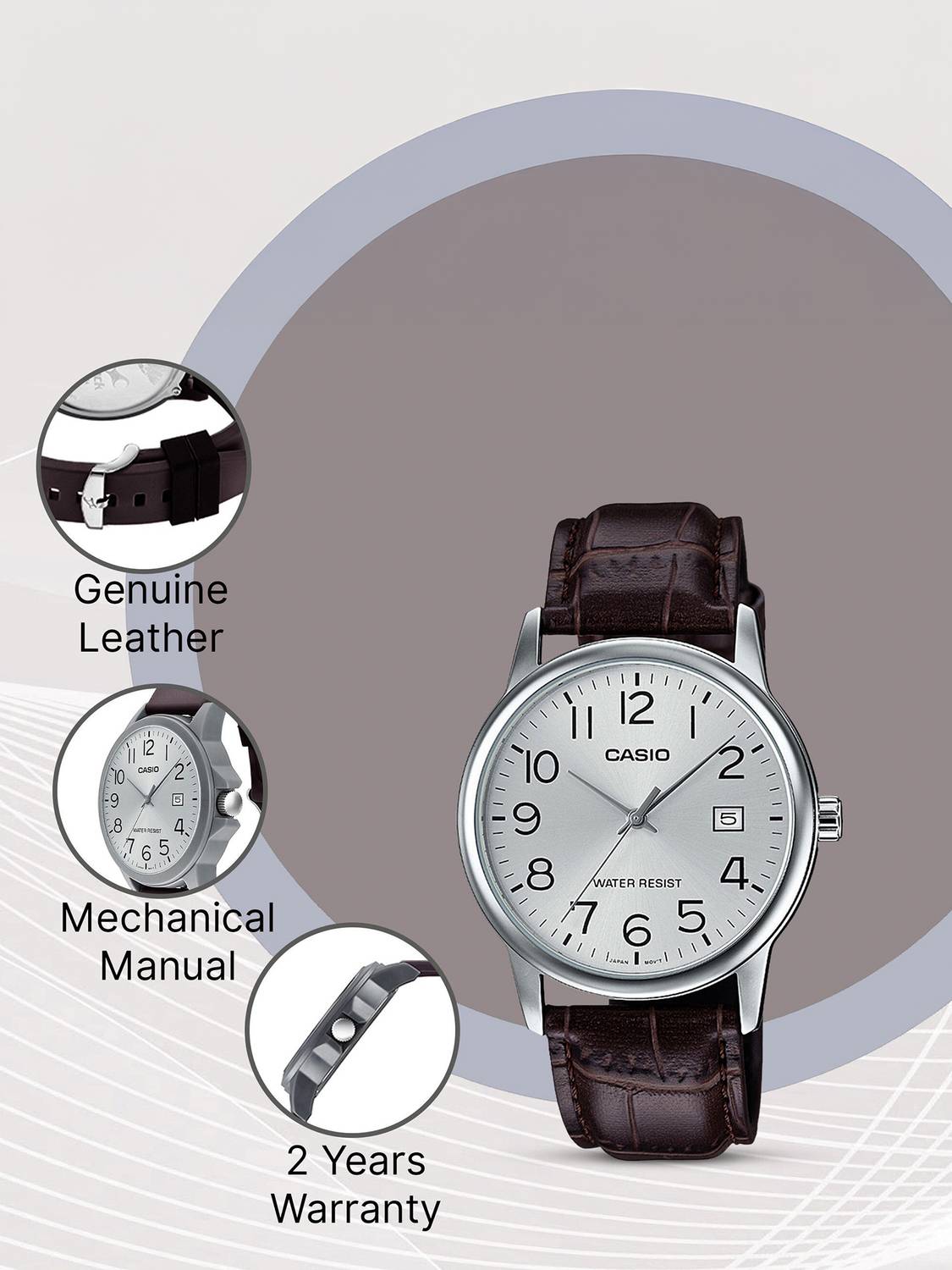 CASIO MTP-V002L-7B2UDF Analog Watch - Men - Image 3