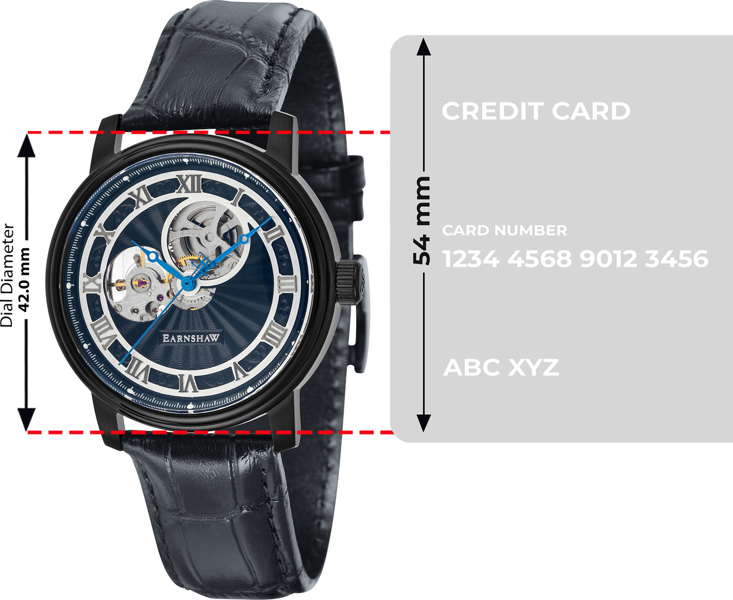 Image of Earnshaw ES-8097-04 Westminster Mechanical Analog Watch - For Men