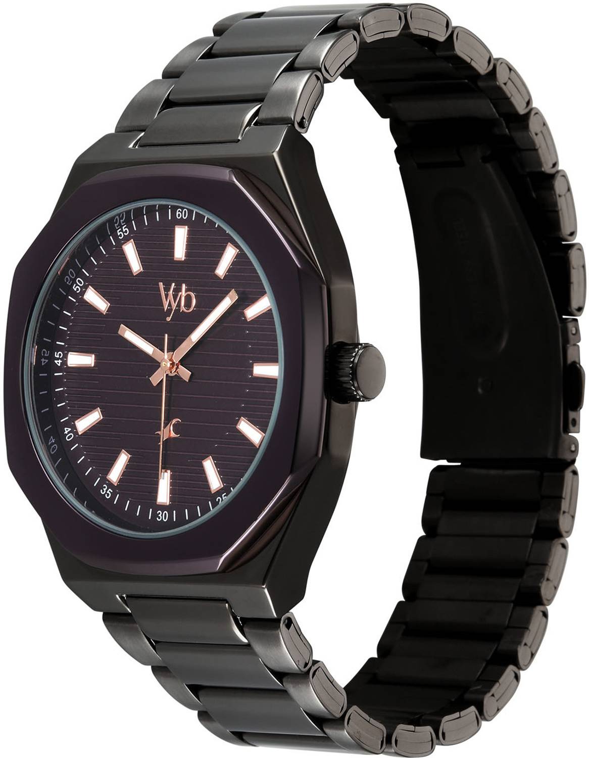 Fastrack Vyb Limitless Purple Dial Gun Alloy Watch - Image 3