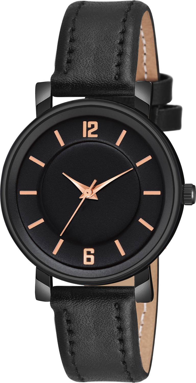 KIROH New Attractive Round Antic Dial Leather Strap Analog Watch Analog Watch - For Women