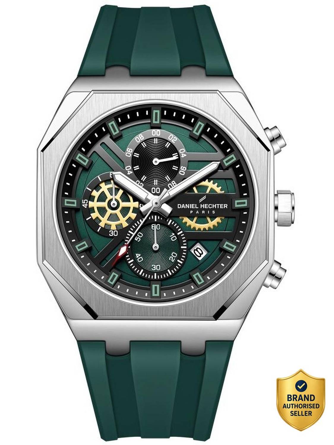 Daniel Hechter DHM1007 Green Dial Men's Watch - Image 1